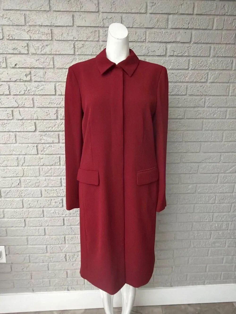 Evan-Picone Women’s Red Long Sleeve Jacket Dress Size 10